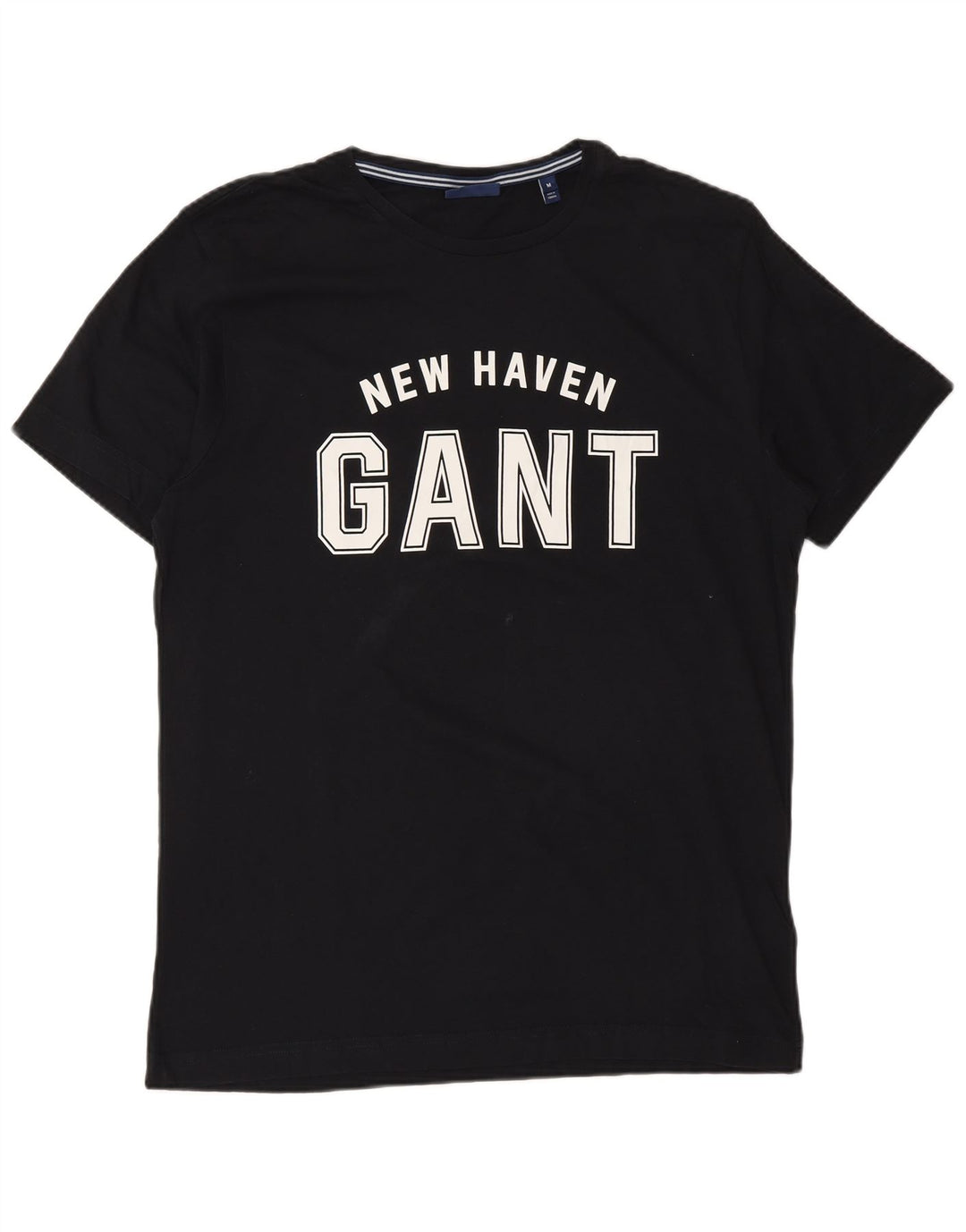 Мужская футболка Gant New Haven с графическим рисунком, средний черный хлопковый топ