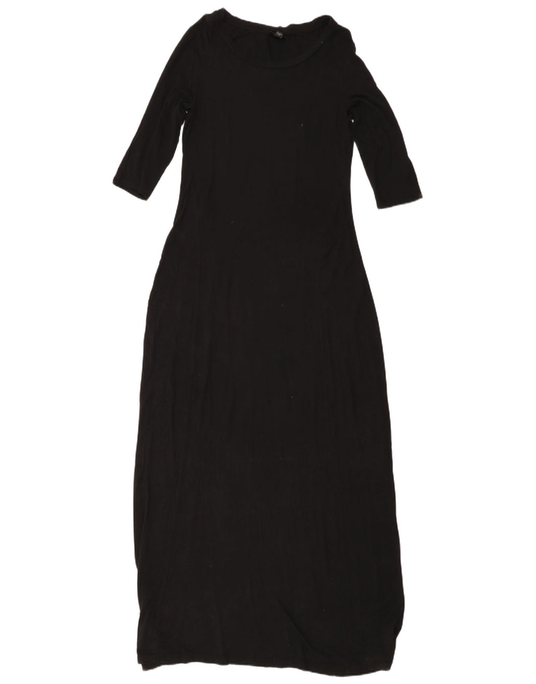 Женское платье макси с рукавом 3/4 MOSSIMO UK 10, маленькое черное вискоза