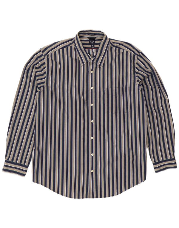 Мужская рубашка классического кроя Gap, размер 18 1/2 2XL, хлопковая разноцветная полоска