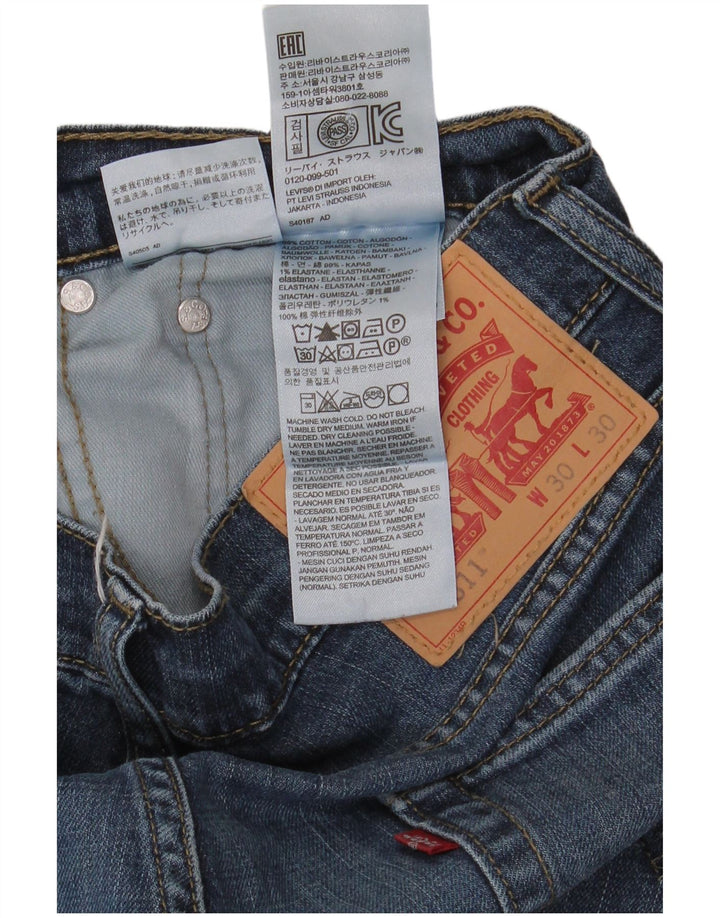 Мужские джинсы Levi's 511 Slim W30 L30 синие, хлопок