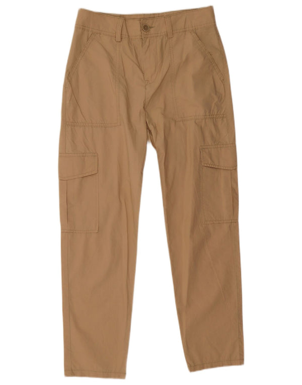 Женские укороченные брюки карго Benetton UK 6 XS W28 L25 Бежевые, хлопок