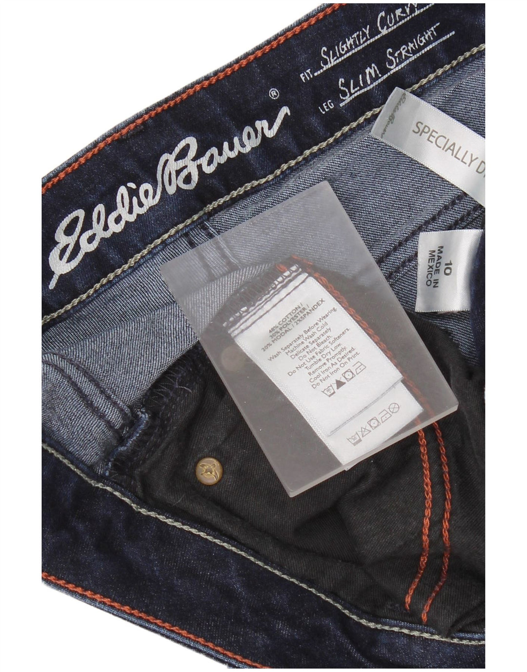 Женские прямые джинсы Eddie Bauer, США 10, большие W30 L31, темно-синие