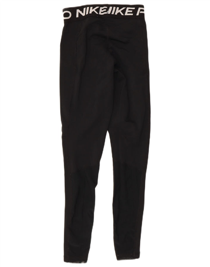 Женские леггинсы с рисунком Nike Dri Fit UK 4 XS, черные