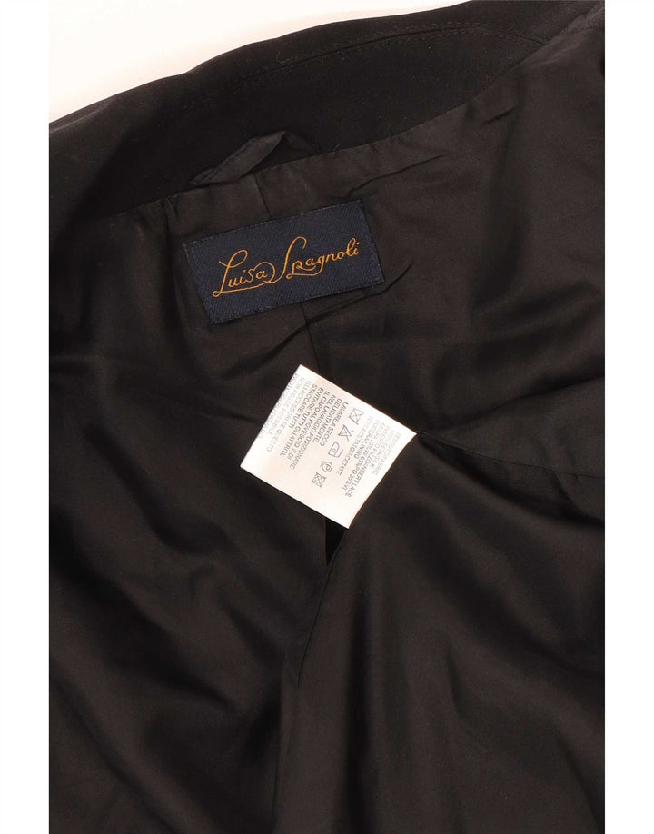 Женский пиджак Luisa Spagnoli UK 18 XL, черный шелк