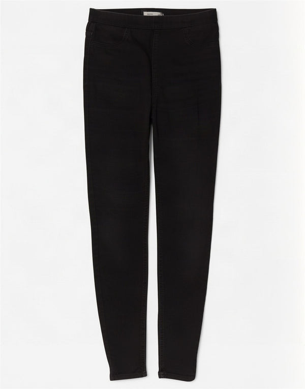 Женские джинсы джеггинсы Marks & Spencer UK 12, средние W30 L29, черные, хлопковые