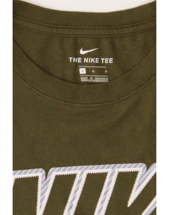 Мужская футболка с рисунком Nike, большая зеленая