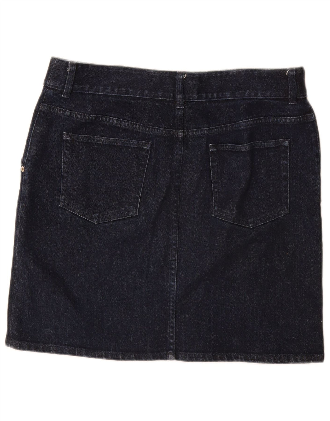 Женская джинсовая юбка Ralph Lauren, размер США 10, большой размер W32, темно-синий хлопок