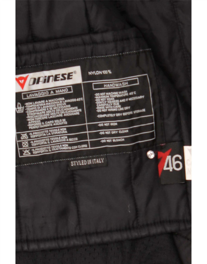 Мужская гоночная куртка Dainese с графическим рисунком IT 46, маленькая, черный нейлон