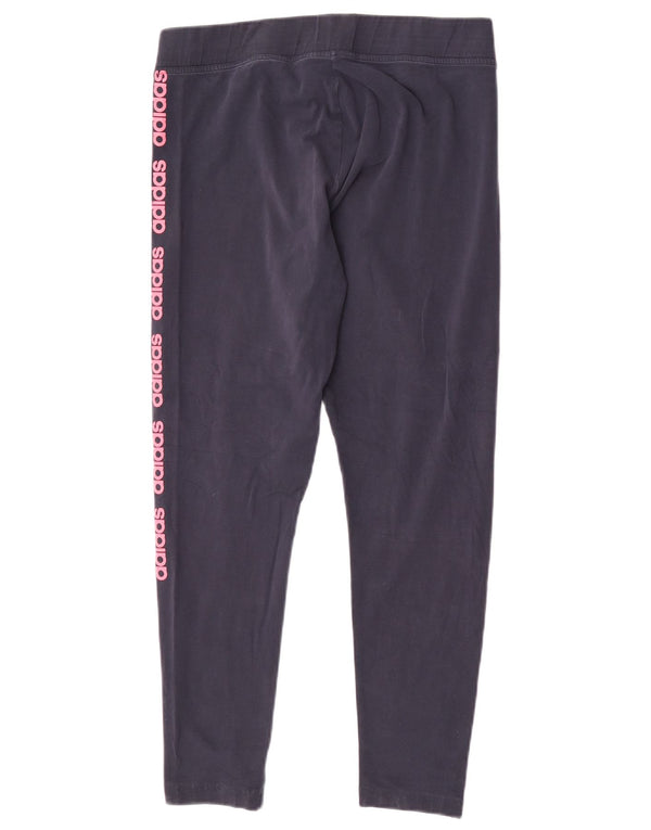 Женские леггинсы Adidas с рисунком UK 18 XL, темно-синие, хлопок