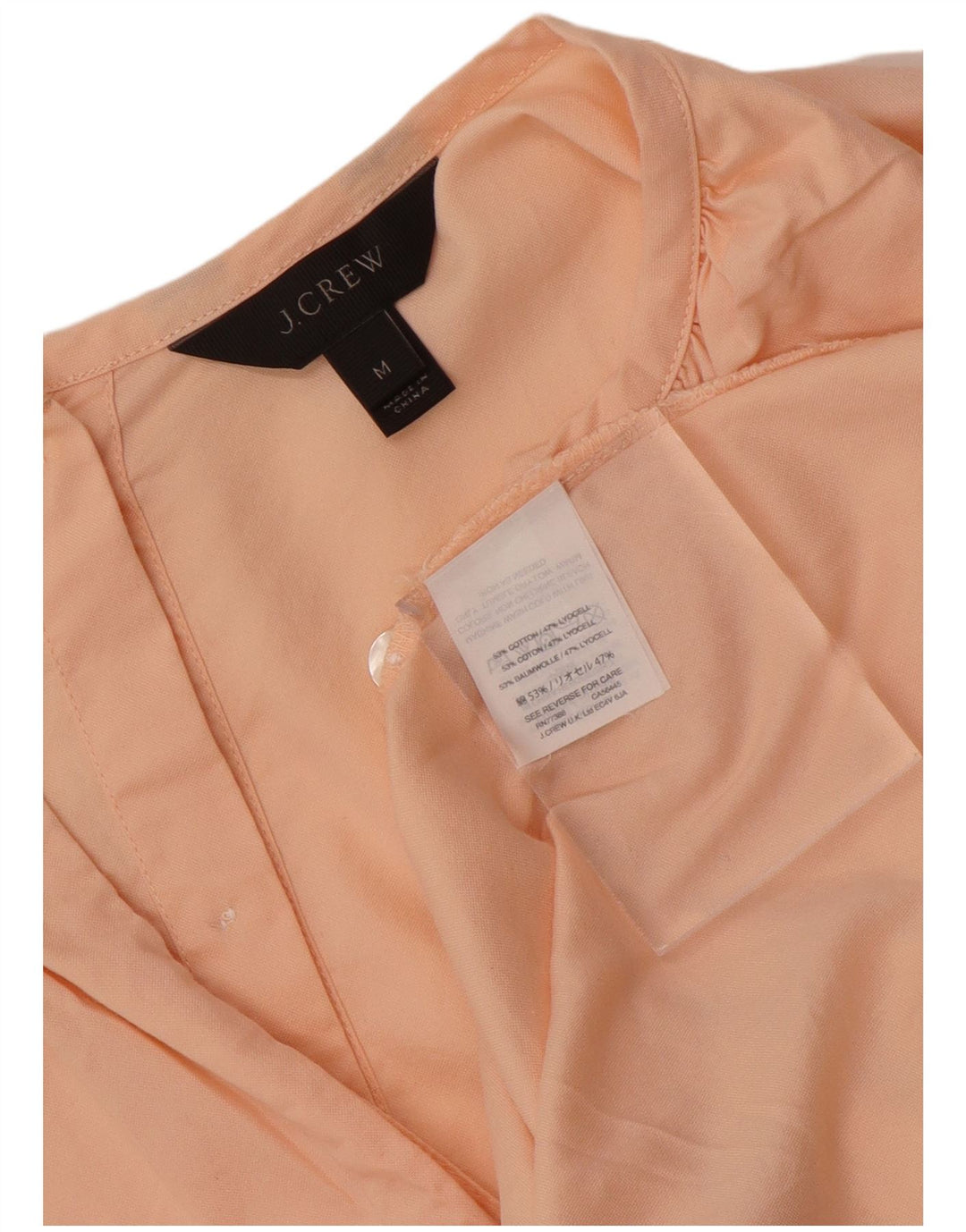Женская блузка с завязкой спереди J. Crew, хлопковый топ UK 14, средний розовый цвет