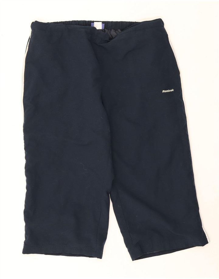 Женские спортивные шорты-бермуды Reebok UK 20 2XL темно-синие из полиэстера