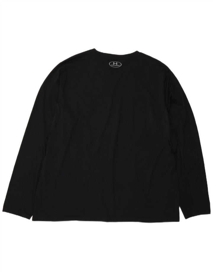 Мужской топ Under Armour Heat Gear с длинным рукавом 3XL, черный полиэстер