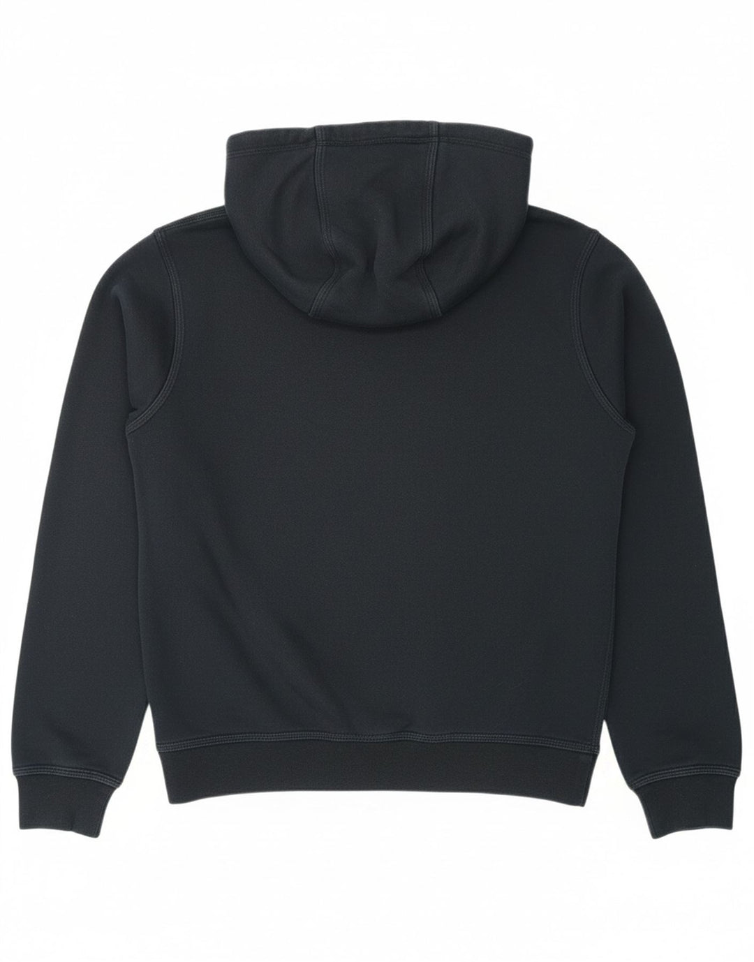 NIKE Mens Graphic Hoodie Jumper Small Black Cotton