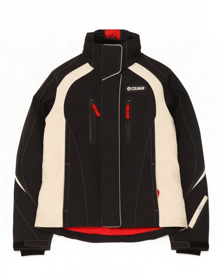 Женская лыжная куртка Colmar IT 48 XL черная из полиамида с цветными блоками