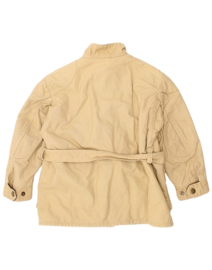 Универсальная куртка Belstaff для мальчиков 3-4 лет, бежевая хлопковая байкерская куртка