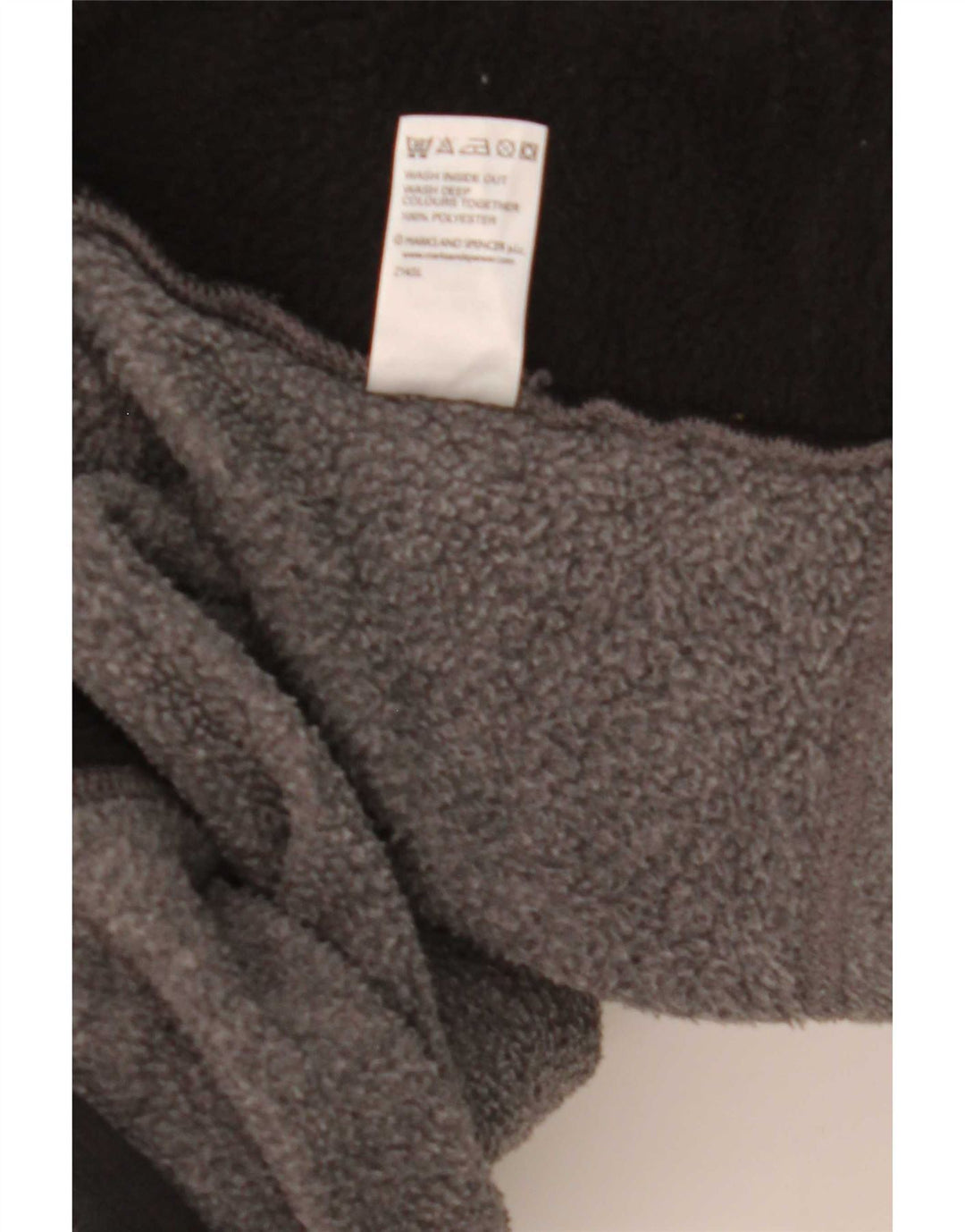 Мужская флисовая куртка Marks & Spencer UK 38 средний серый полиэстер