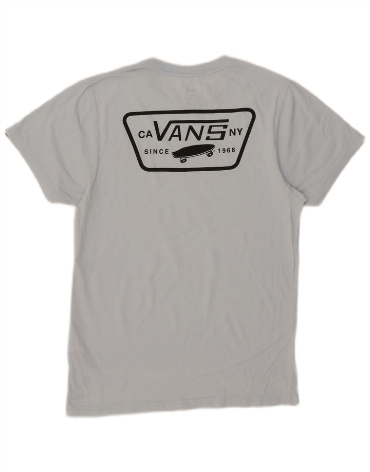 Мужская футболка с рисунком Vans на заказ, маленький синий хлопок