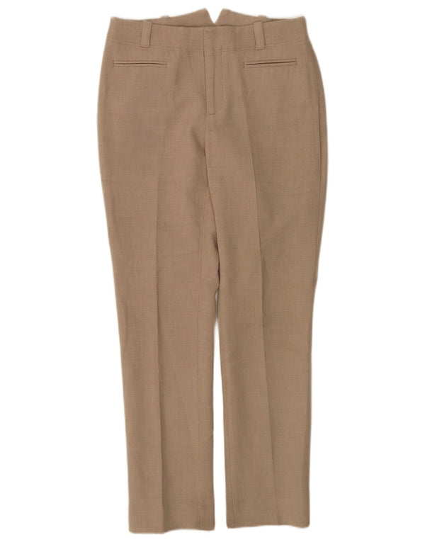 Женские прямые костюмные брюки Zara EU 38, маленькие W28 L29, серый полиэстер
