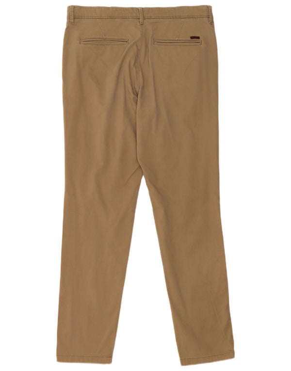 Мужские брюки-чиносы Jack & Jones Slim Fit W33 L32, хлопок цвета хаки