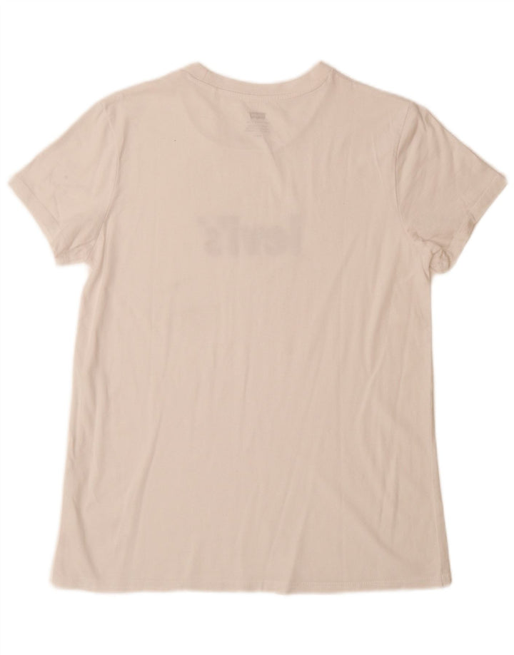 Женская футболка с рисунком LEVI'S Top UK 12 Medium White