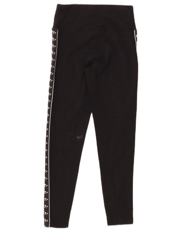 Женские леггинсы с рисунком DKNY UK 4 XS, черный хлопок