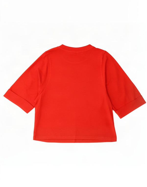 Женский топ Benetton с рукавом 3/4 UK 14, средний красный