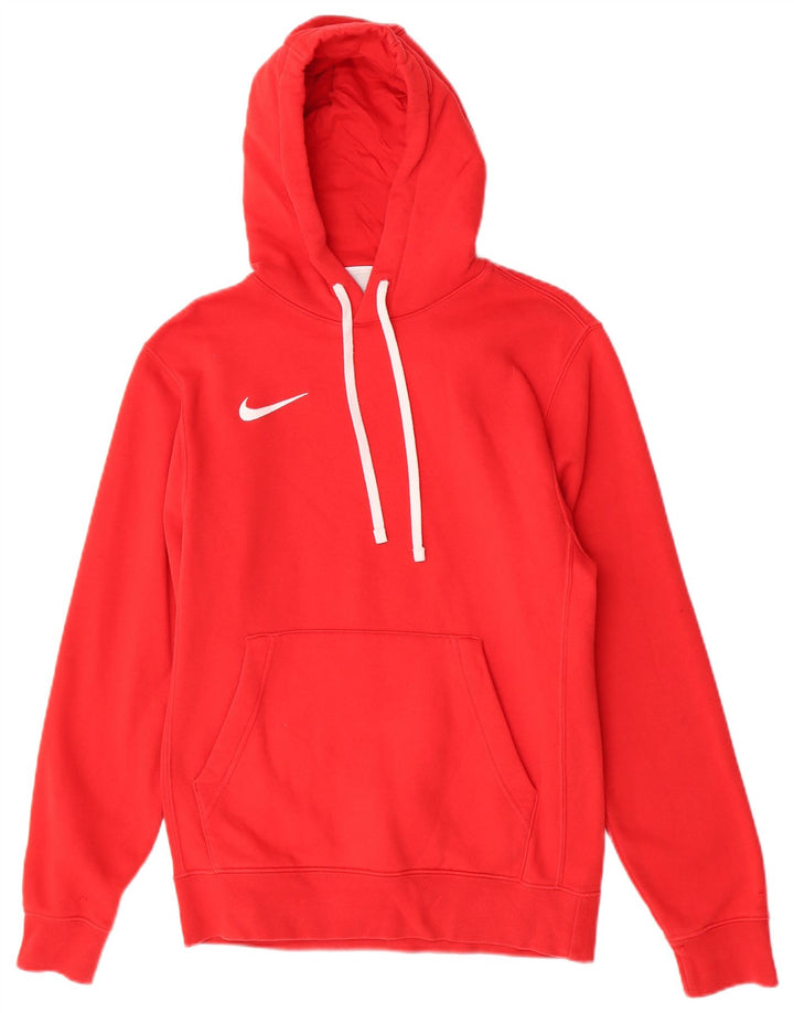Мужской джемпер с капюшоном Nike, маленький красный, хлопковый