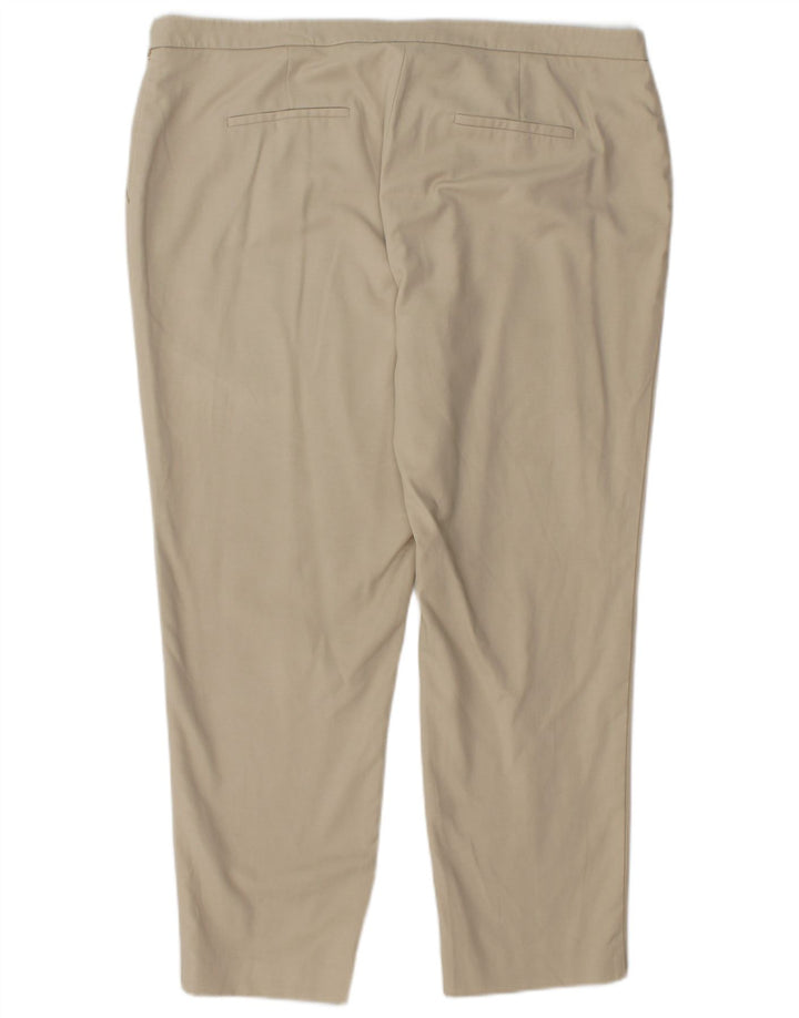 Женские прямые укороченные брюки CALVIN KLEIN США 16 2XL W38 L27 Бежевые