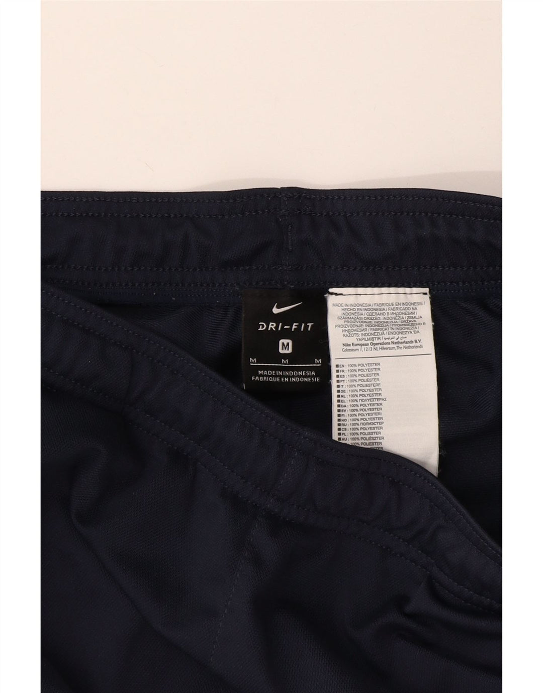 Мужские спортивные брюки Nike Dri Fit среднего размера, темно-синие, полиэстер