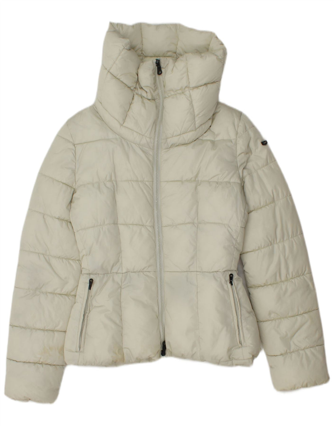 Refrigiwear Женская стеганая куртка IT 42 Medium Off White Полиамид