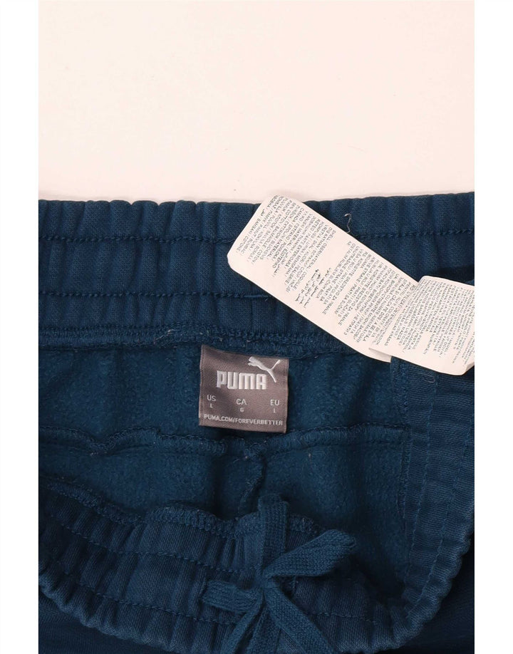 Мужские спортивные брюки Puma, джоггеры, большие синие, хлопок