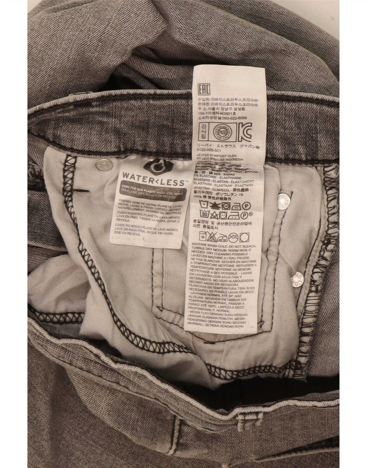 Мужские джинсы Levi's 511 Slim W33 L32 Серые хлопковые