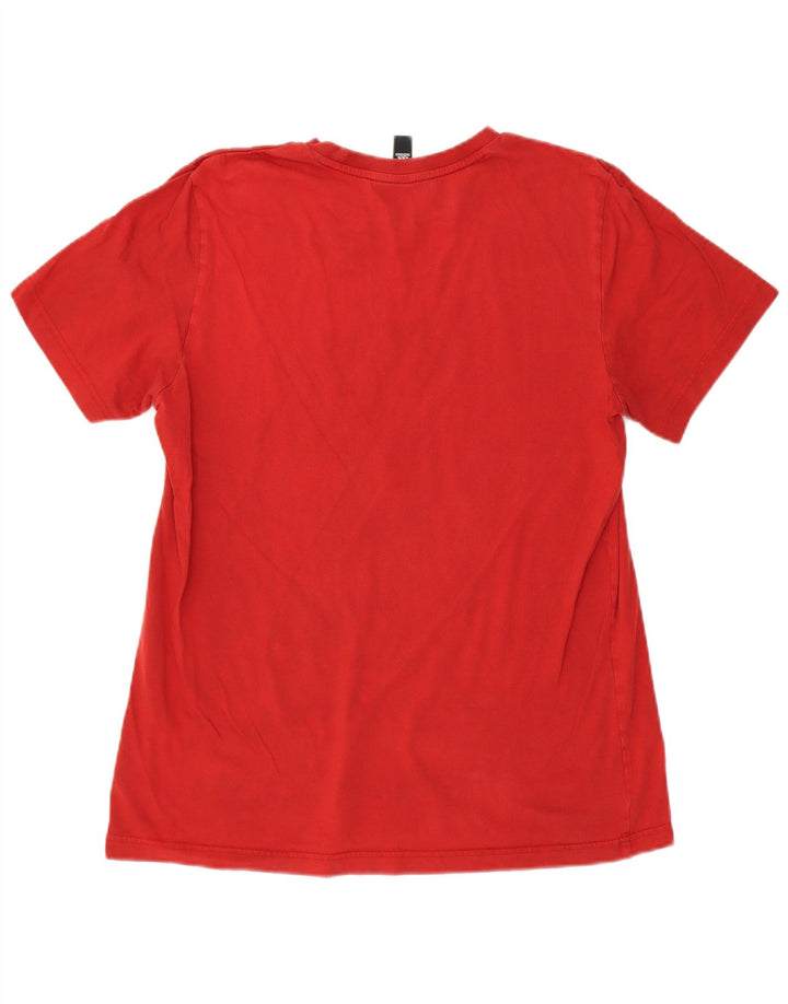 ADIDAS Mens Graphic T-Shirt Top Large Red Cotton