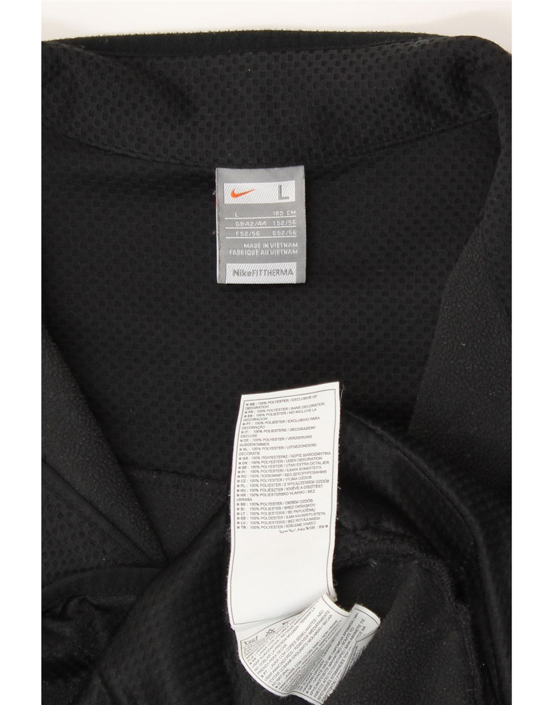 Мужская спортивная куртка Nike UK 42/44, большой черный полиэстер