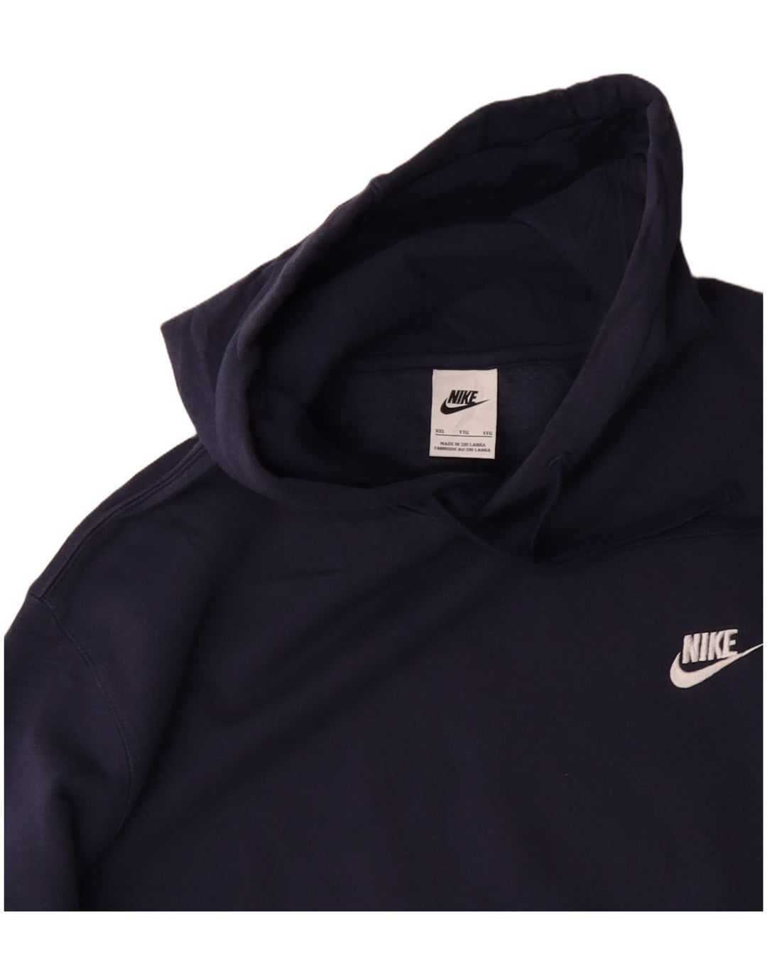 Мужской джемпер с капюшоном NIKE 2XL, темно-синий, хлопок