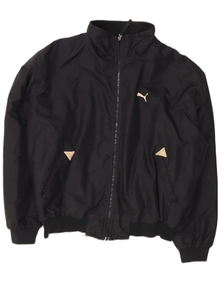 Мужская куртка-бомбер свободного покроя Puma UK 38, средний черный
