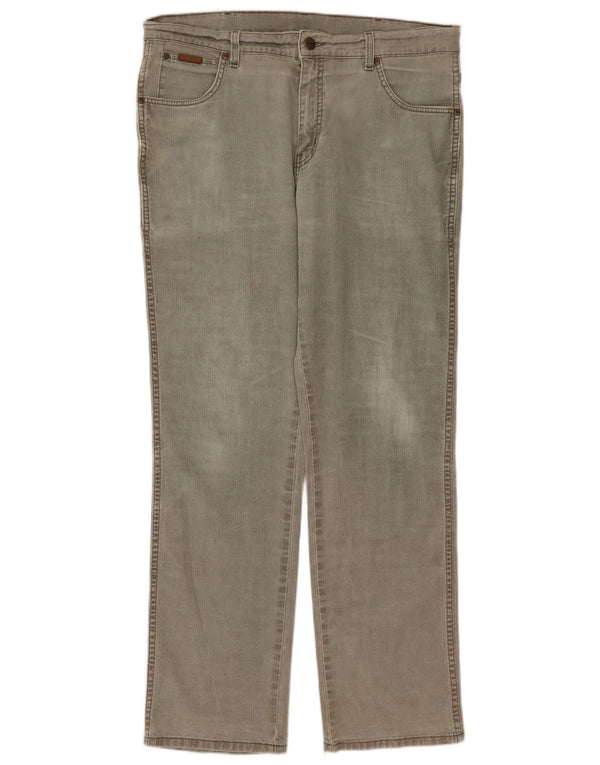 Мужские прямые джинсы Wrangler Texas Stretch W36 L32, серый хлопок