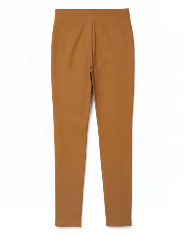Женские повседневные брюки скинни Zara XS W24 L26 бежевого цвета из вискозы