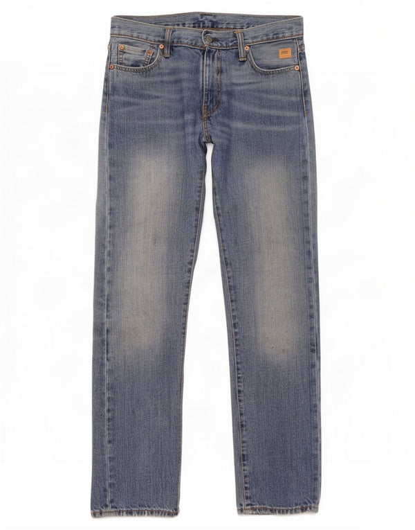 Мужские прямые джинсы Levi's 504 W30 L32 синие, хлопок