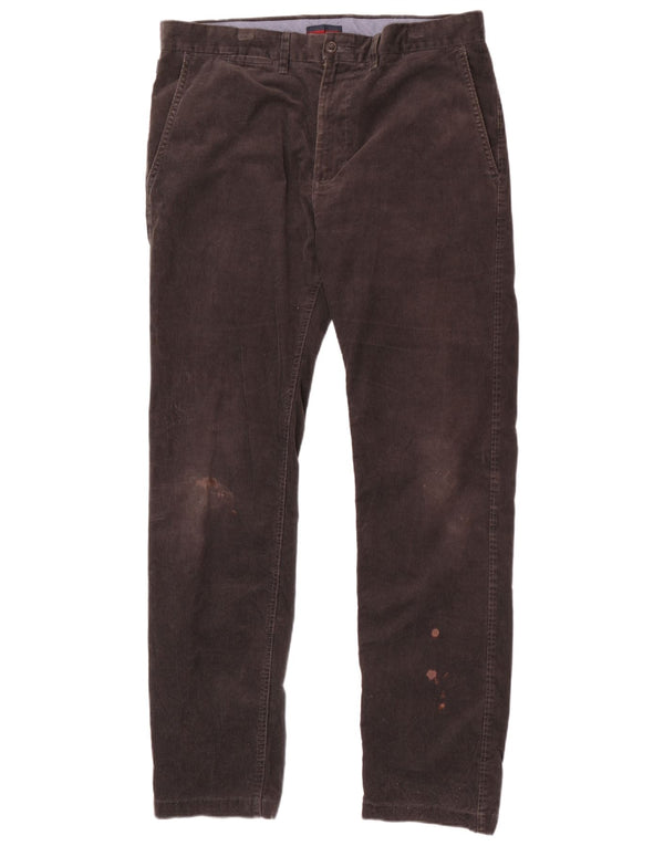 Мужские прямые вельветовые брюки Marks & Spencer Blue Harbour W36 L33 серые