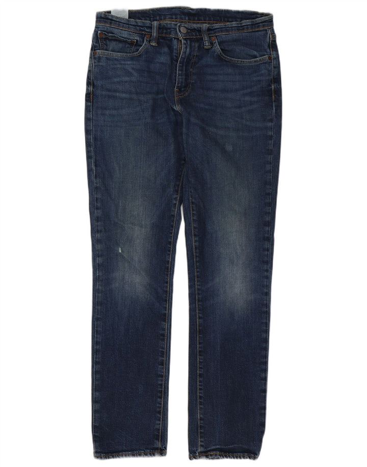 Мужские джинсы Levi's 511 Slim W32 L32 Темно-синие, хлопок