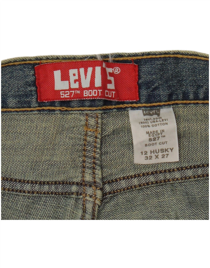 Джинсы LEVI'S Husky Bootcut для мальчиков 11-12 лет W32 L27 Синий хлопок