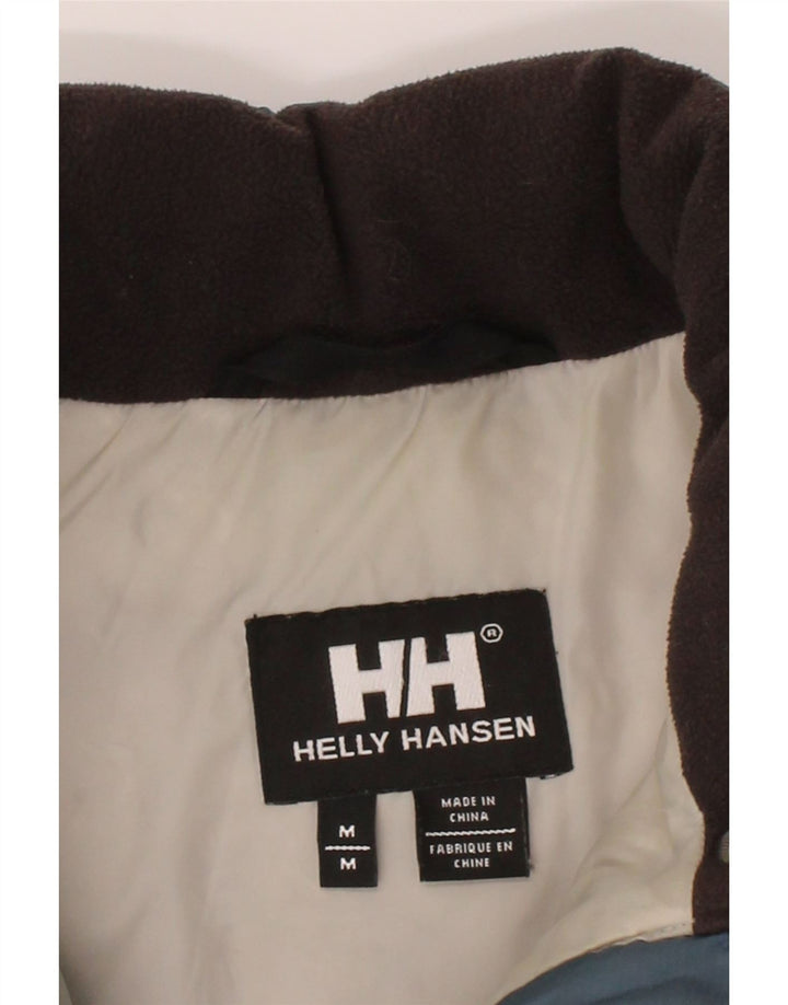 HELLY HANSEN Womens Padded Gilet UK 14 Medium Navy Blue Colourblock