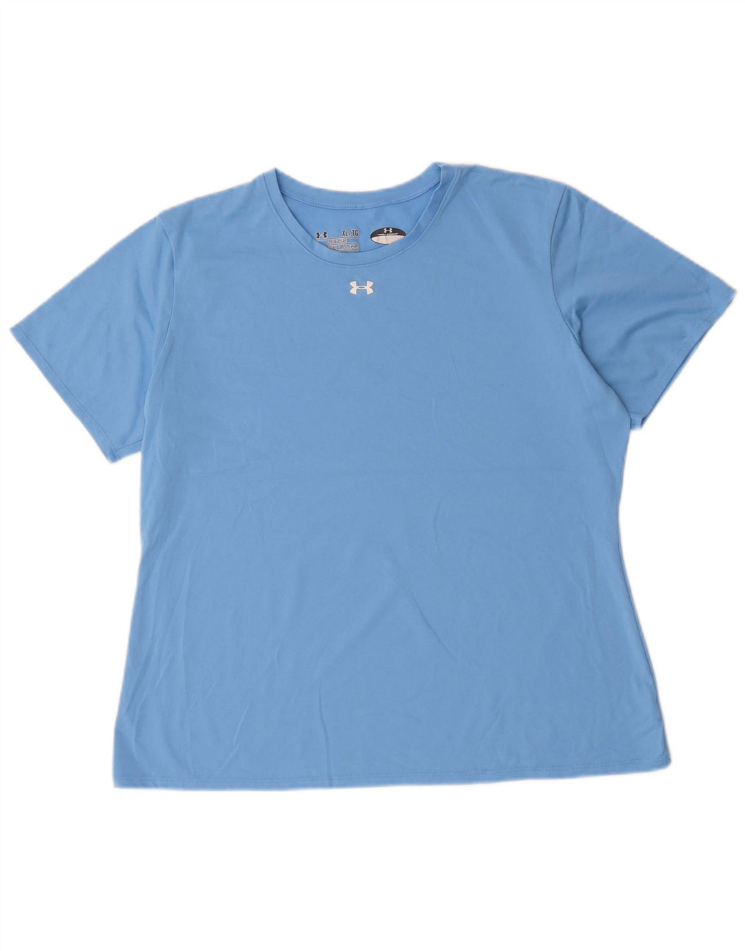 Женская футболка Heat Gear Under Armour Top UK 18 XL, синий полиэстер