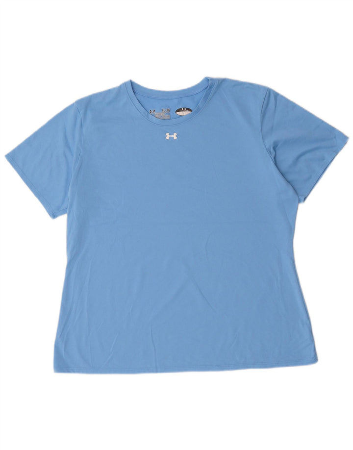 Женская футболка Heat Gear Under Armour Top UK 18 XL, синий полиэстер