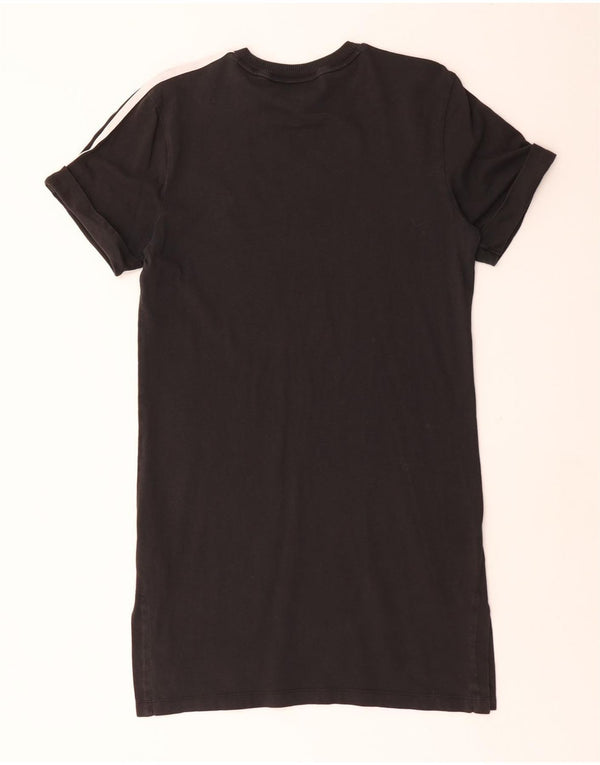 Женское платье-футболка оверсайз Adidas UK 6 XS, черный хлопок