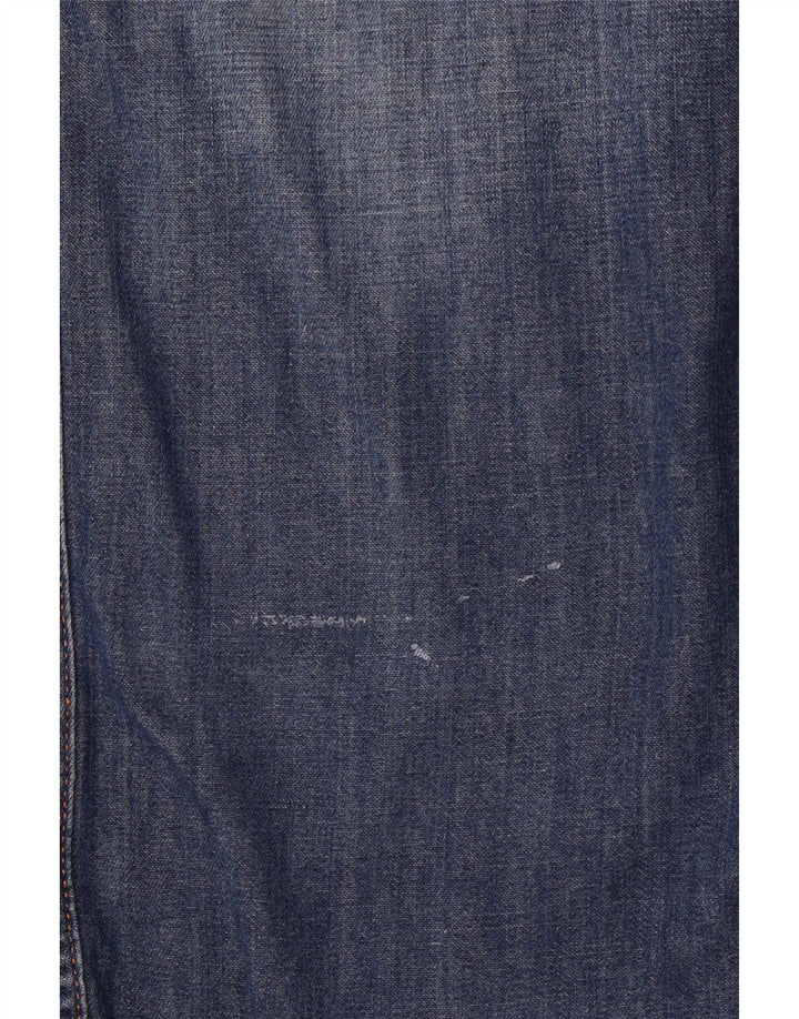 Мужская джинсовая рубашка облегающего кроя Timberland, большая синяя хлопковая рубашка