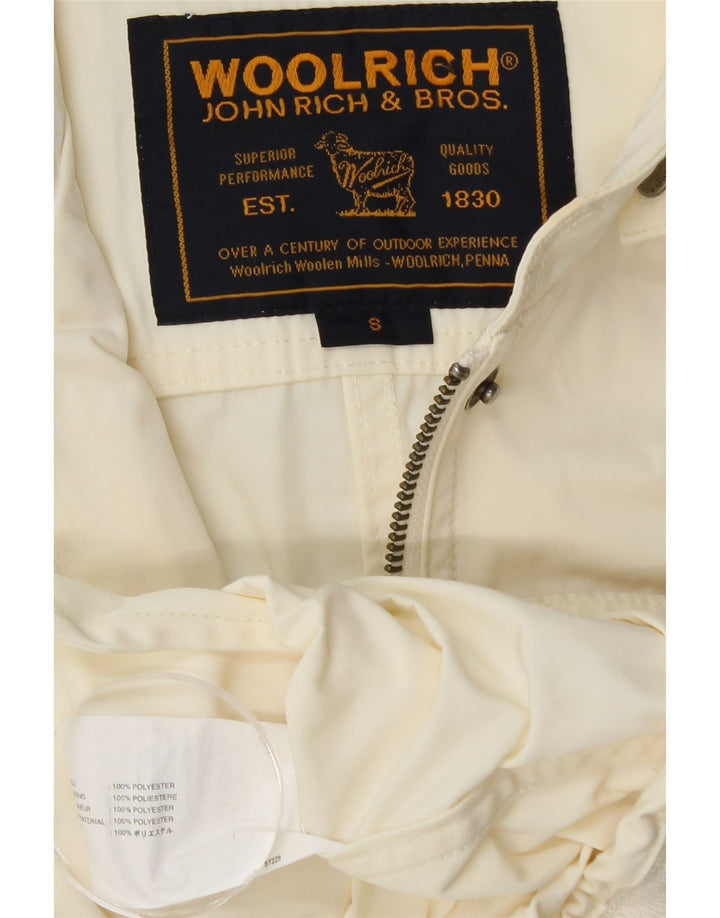 Женская куртка WOOLRICH UK 10, маленький цвет, полиэстер белого цвета