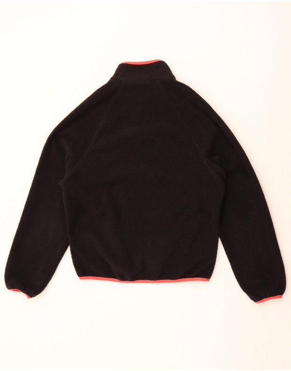 Женская куртка оверсайз из флиса Adidas UK 6 XS, черный полиэстер