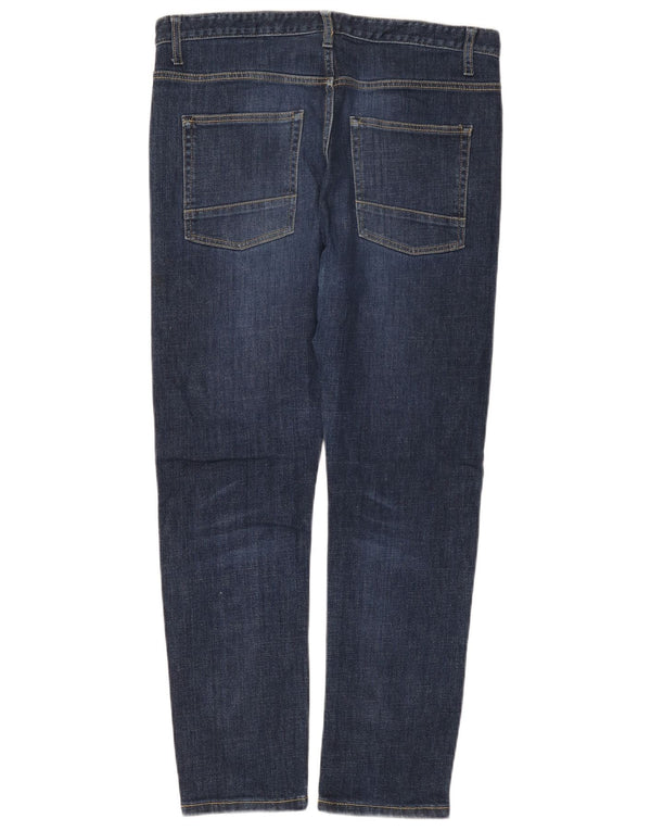 Женские узкие джинсы Benetton W34 L28 синие